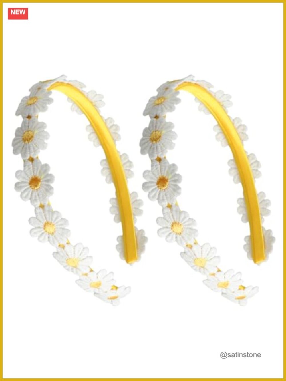 Daisy Headband Set Fabric Hair Accessories for Women Girls